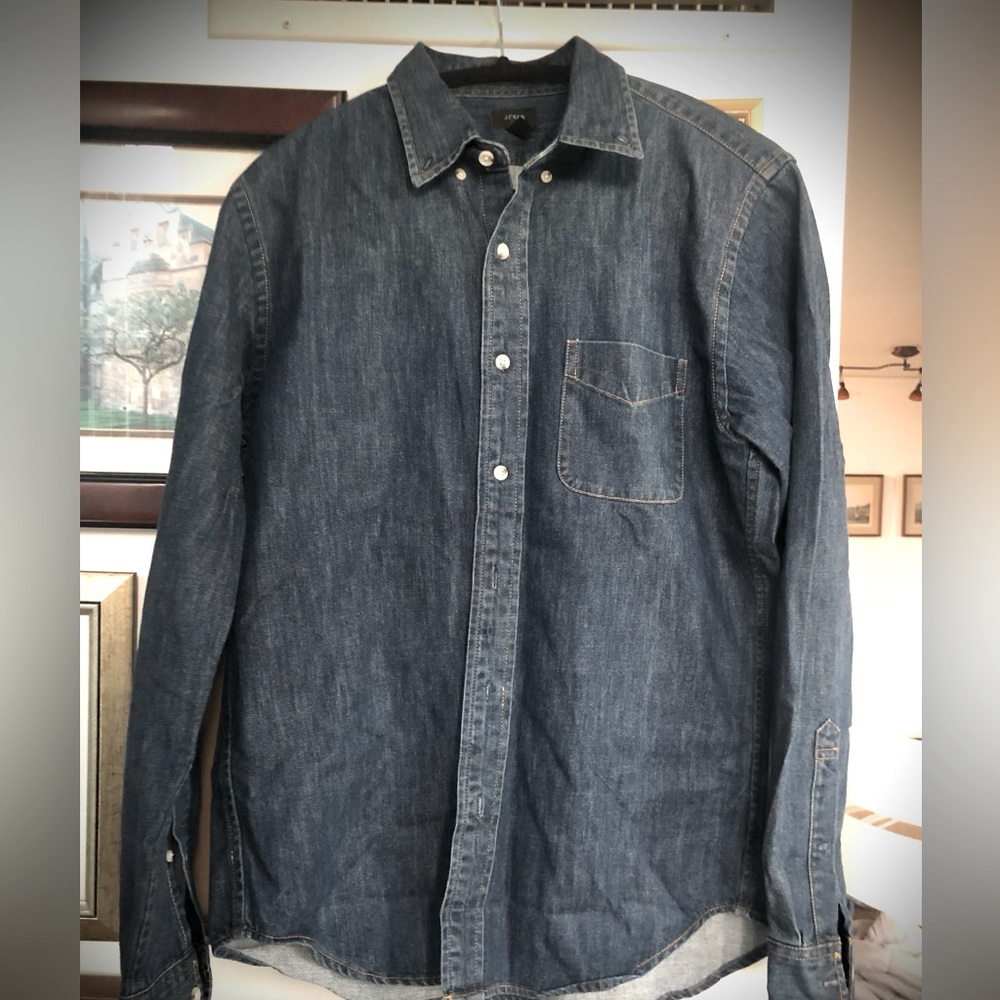 Slim J Crew denim shirt